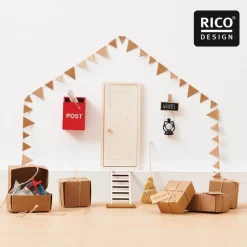 Miniatur Fußmatte 6 x 4 cm | Zubehör Wichteltür | Miniwelten