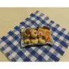 Miniatur Gebäck Plätzchen auf dem Blech – Auswahl aus sieben Sorten – Deko & Basteln im Maßstab 1:12 für Puppenhaus