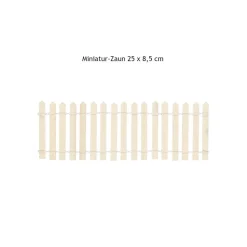 Miniatur-Zaun 25 x 8,5 cm Holzzaun mini