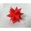 Mini-Bascetta-Stern, ca. 6 cm, Rot, mit Aufhängeband, Baumschmuck, Fensterschmuck, Weihnachtsstern, Origami Faltstern