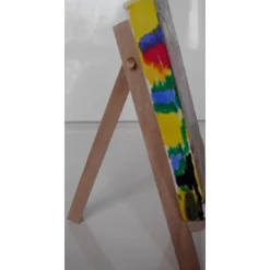 Minibild I LOVE YOU Acrylmalerei Keilrahmen Staffelei Geschenk zu Muttertag Valentinstag für Verliebte