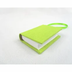 Minibuch Dekoration, kiwi-grün, Mini-Notizbuch, handgefertigt