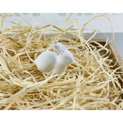 Minimalistische Osterhasen – Kleine Keraflott-Dekofiguren in Weiß