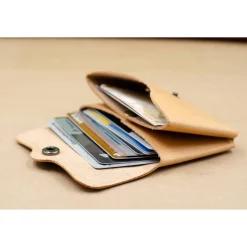 Minimalistische Portemonnaie für Damen. Leder Geldbeutel. Schlanke Brieftasche. Leder Etui. Geschenk für ihn.