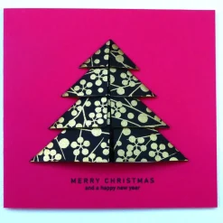 Minimalistische Weihnachtskarte - Weihnachtsbaum