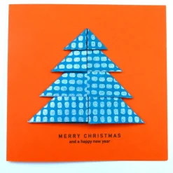 Minimalistische Weihnachtskarte - Weihnachtsbaum