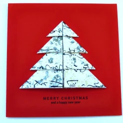 Minimalistische Weihnachtskarte - Weihnachtsbaum