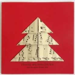 Minimalistische Weihnachtskarte - Weihnachtsbaum