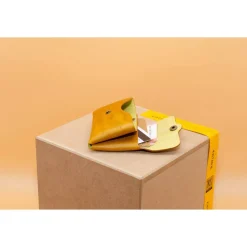 Minimalistischer Leder Geldbeutel (für Herren / Damen). Schlanke Herren Brieftasche. Geschenk für ihn.