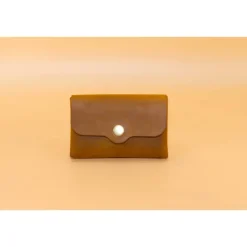 Minimalistischer Leder Geldbeutel. Kleine Ledergeldbörse. Schlanke Brieftasche.Geldbeutel für Damen.