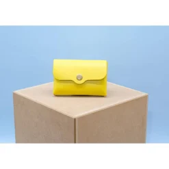 Minimalistischer Leder Geldbeutel (für Herren / Damen). Schlanke Herren Brieftasche. Leder Etui. Geschenk