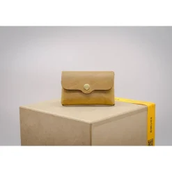 Minimalistischer Leder Geldbeutel (für Herren / Damen). Schlanke Herren Brieftasche. Leder Etui. Geschenk