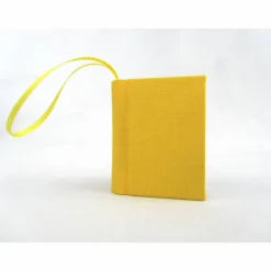 Mini-Notizbuch, Dekoration, gelb, Minibuch, handgefertigt
