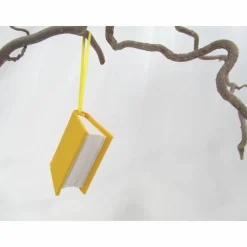 Mini-Notizbuch, Dekoration, gelb, Minibuch, handgefertigt