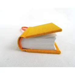 Mini-Notizbuch, Dekoration, sonnenschein-gelb, Minibuch, handgefertigt