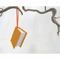 Mini-Notizbuch, Dekoration, sonnenschein-gelb, Minibuch, handgefertigt