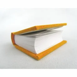 Mini-Notizbuch, Dekoration, sonnenschein-gelb, Minibuch, handgefertigt