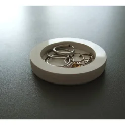 Mini-Ring-Schale für Ringe und Kleinzeug, weiß