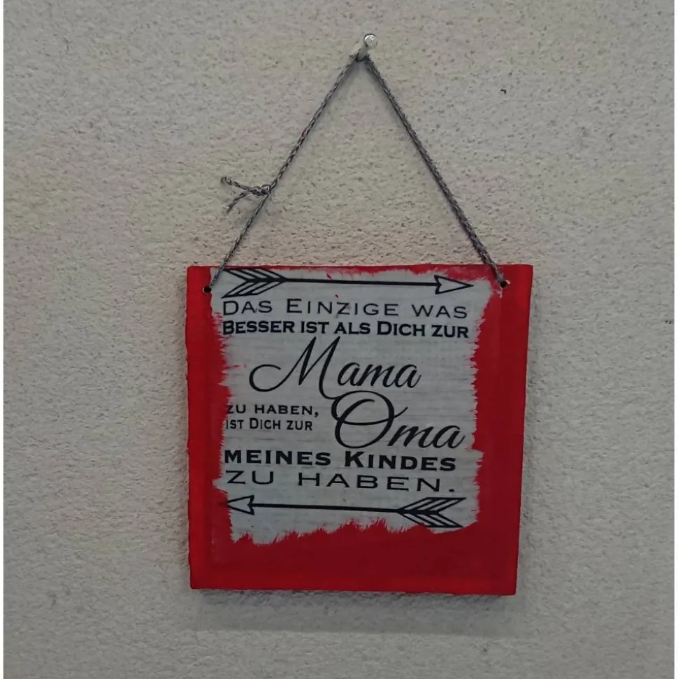 Mini-Schild zum Muttertag