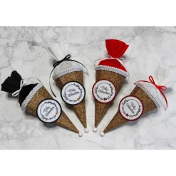 Mini-Schultüte Frohe Weihnachten „Farbauswahl“, Geschenkverpackung