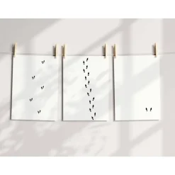 Ministempelset Elfenschuhe | 3 Stempel mit 12mm Durchmesser | Holzstempel Weihnachten / Advent