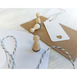 Ministempelset Ostereier gezeichnet | 3 Stempel mit 12mm Durchmesser | Holzstempel Frühling / Ostern