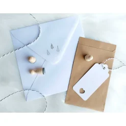 Ministempelset Weihnachtsbaum | 3 Stempel mit 12mm Durchmesser | Holzstempel Weihnachten / Advent