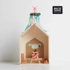 Minitisch mit Bänken | Zubehör Wichteltür | Sitzgruppe Holz mini