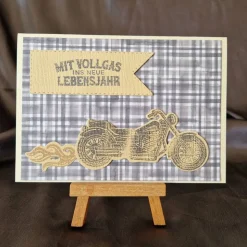 Mit Vollgas ins neue Lebensjahr - Geburtstagskarte - Motorrad