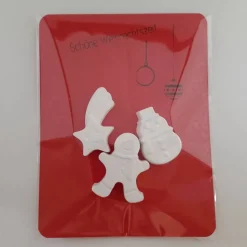 Mitbringsel, Kleine Geschenke aus Raysin: Lebkuchenmann, Schneemann & Stern Dekoration