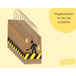 Mitgebsel Tüten | Bastelset | Baustelle Geburtstag | Bagger Geburtstag | Baustellen Deko
