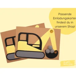 Mitgebsel Tüten | Bastelset | Baustelle Geburtstag | Bagger Geburtstag | Baustellen Deko