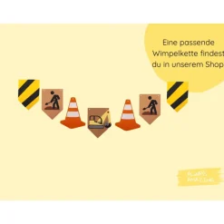 Mitgebsel Tüten | Bastelset | Baustelle Geburtstag | Bagger Geburtstag | Baustellen Deko