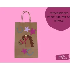 Mitgebseltüten Pferd Bastelset | Pferde basteln | Geschenktüten basteln | Pferde Kindergeburtstag | Pferdeparty