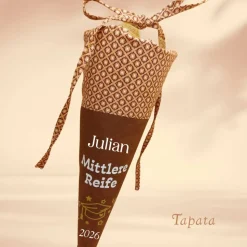 Mittlere Reife Realschulabschluss Schultüte - Mittlere Reife 2026 Braun kariert