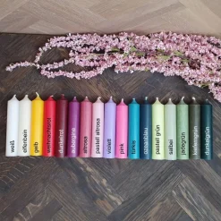 Mix & Match | Geschenkset mit 4 Kerzen | Kerzenfarbe + Wörter sind frei auswählbar | Kerzenset