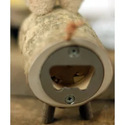 Männer GESCHENK FLASCHENÖFFNER aus HOLZ Ast Schwein Kapselheber Bier Natur Bar Cafè Deko Vatertag Hölzerne Hochzeit Holzschwein Mitbringsel
