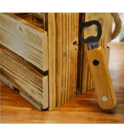 Männerhandtasche 6er geflammt, Bierträger, Vatertag, Geschenk, Flaschenträger, Grillabend, Party