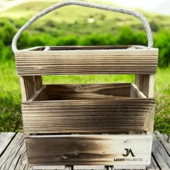 Männerhandtasche 6er geflammt, Bierträger, Vatertag, Geschenk, Flaschenträger, Grillabend, Party