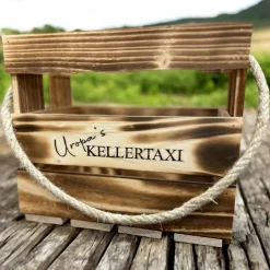 Männerhandtasche 6er geflammt, Bierträger, Vatertag, Geschenk, Flaschenträger, Grillabend, Party