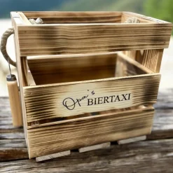 Männerhandtasche 6er geflammt, Bierträger, Vatertag, Geschenk, Flaschenträger, Grillabend, Party