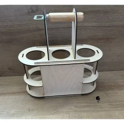 Männerhandtasche, Vatertag, Geschenk, Holz, Holzbierträger