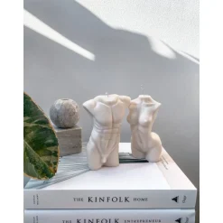 Männliche Torso Soja Kerze Groß, Vegan & Duftfrei, Geschenk für Freundin, Körper Kerze Sojawachs, Junggesellenabschied