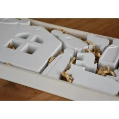 Moderne Weihnachtskrippe handgegossen aus Raysin200 – Geschenkidee & Deko für Weihnachten