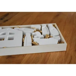 Moderne Weihnachtskrippe handgegossen aus Raysin200 – Geschenkidee & Deko für Weihnachten