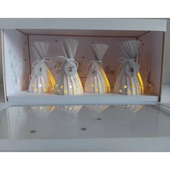 Moderner Adventskranz to go in Explosionsbox mit Sichtfenster, handgefertigt