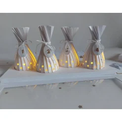 Moderner Adventskranz to go in Explosionsbox mit Sichtfenster, handgefertigt