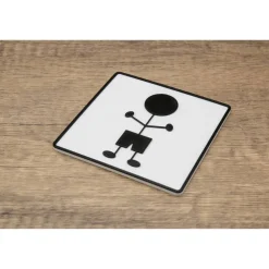 Modernes 3D-WC-Schild in hochwertiger Verarbeitung – Humorvolles Highlight für dein Badezimmer