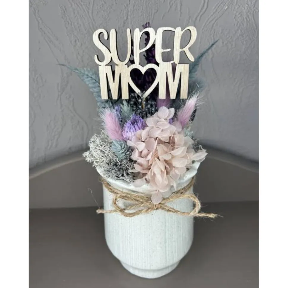 modernes Muttertags Geschenk | Muttertags Gesteck | Trockenblumengesteck