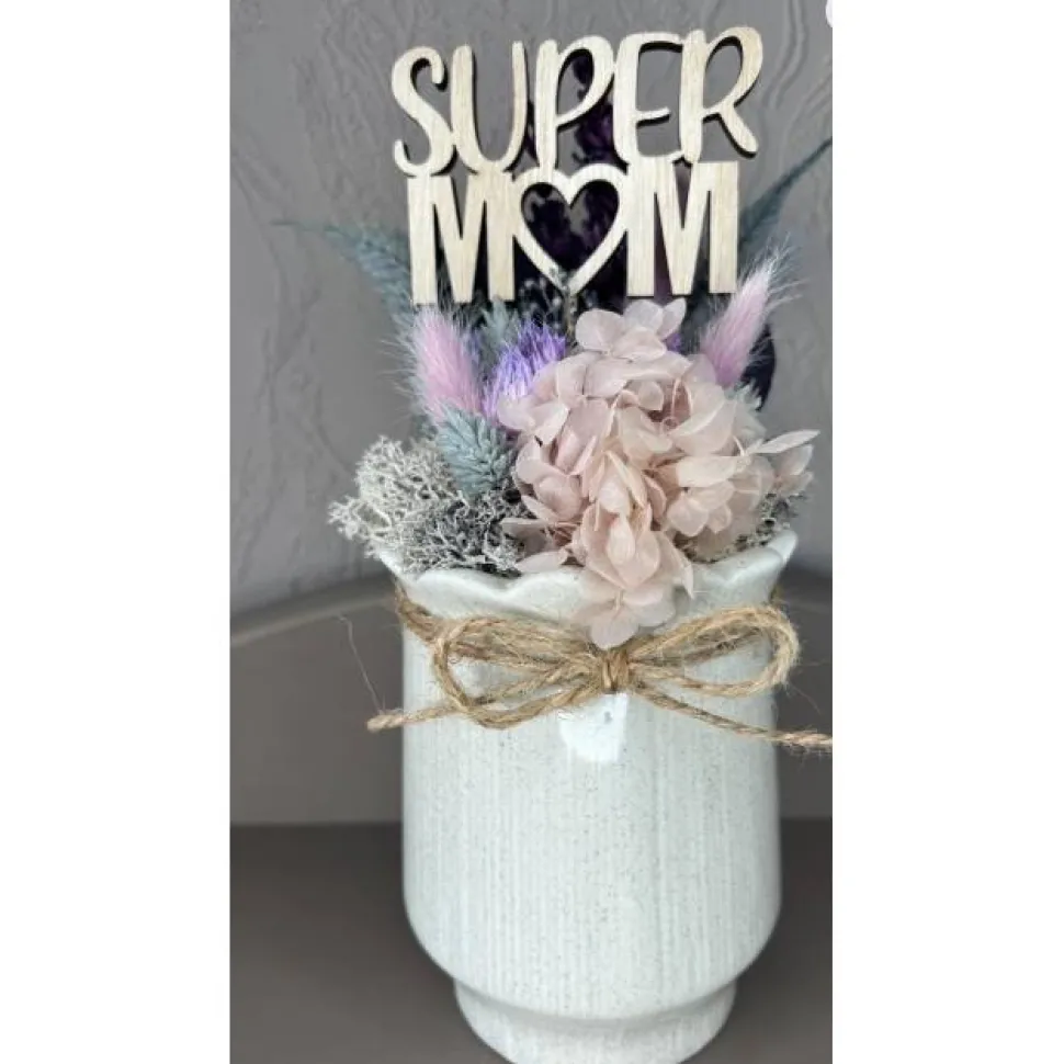 modernes Muttertags Geschenk | Muttertags Gesteck | Trockenblumengesteck